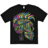 CAL PUNKS Punk Skull T-Shirt – Mexican Art Meets Rebel Spirit