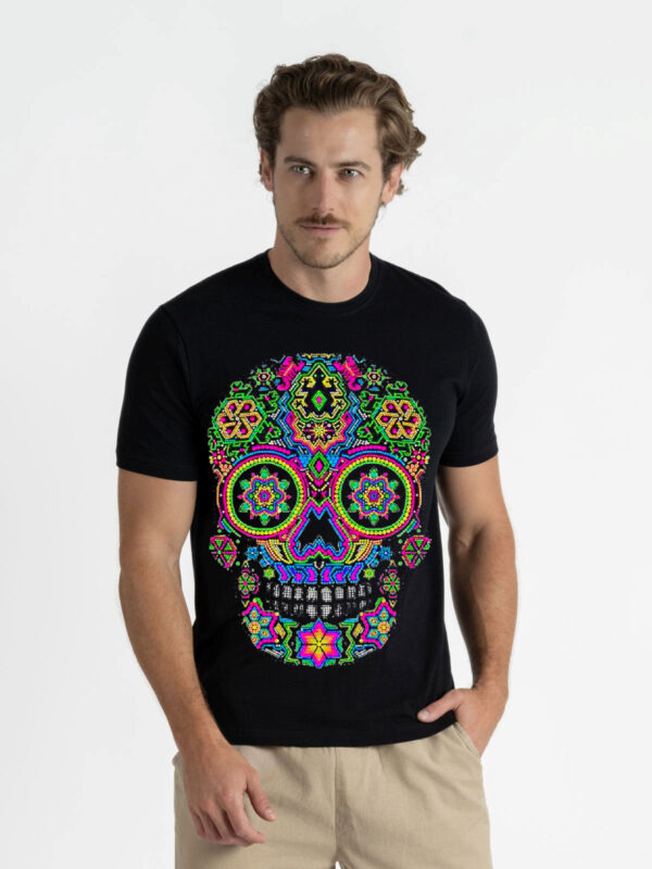 CALABERA AZUCAR Sugar Skull T-Shirt – Mexican Art Meets Halloween