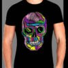 CALABERA CRAYON Neon Crayon Skull T-Shirt