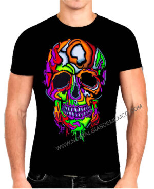 “Threaded Skull” T-Shirt – Día de Muertos Collection 🇲🇽