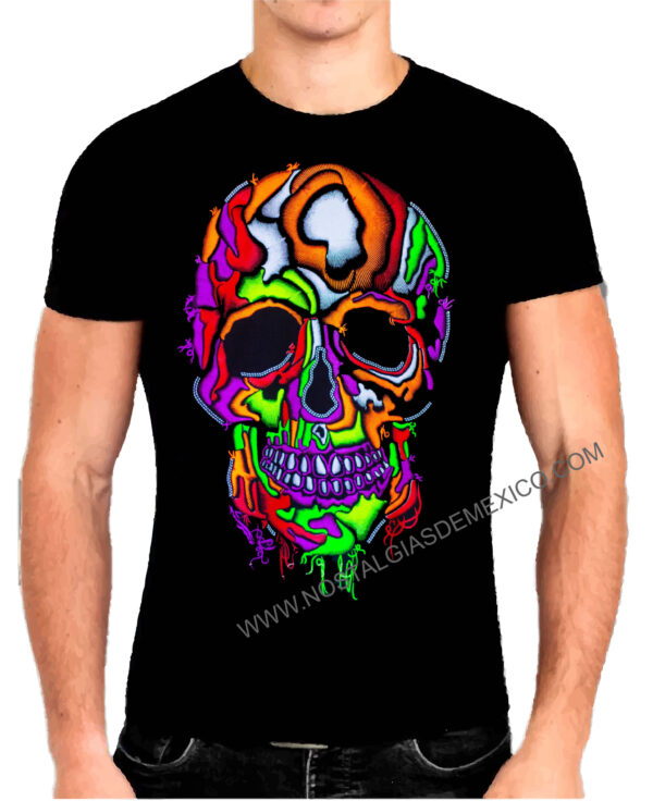 “Threaded Skull” T-Shirt – Día de Muertos Collection 🇲🇽