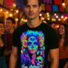 CATRINA SAN ANTONIO 🌺 San Antonio TX Catrina Blacklight T-Shirt 💀