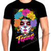 CATRINA TEXAS 👕 Catrina texas with Flowers T-Shirt