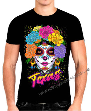 CATRINA TEXAS 👕 Catrina texas with Flowers T-Shirt